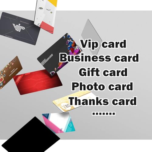50 peças de cartões de visita de sublimação em metal de transferência de calor dupla face para fazer