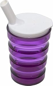 Pflegehome24.De Auslaufsicherer Trinkbecher Transparent-Violett Modell 345366345
