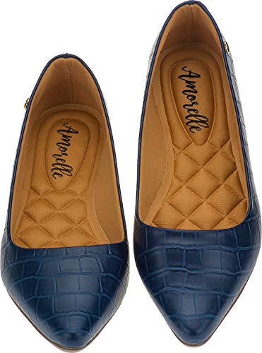 Sapatilha Lumiss Bico Fino (38, Croco azul)