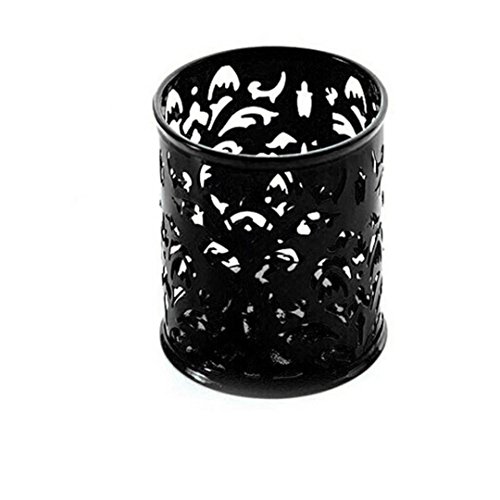 Lápices pot Holder, sansee portalápices bote para brochas de maquillaje brocha jarrón patrón papelería de almacenamiento, color negro