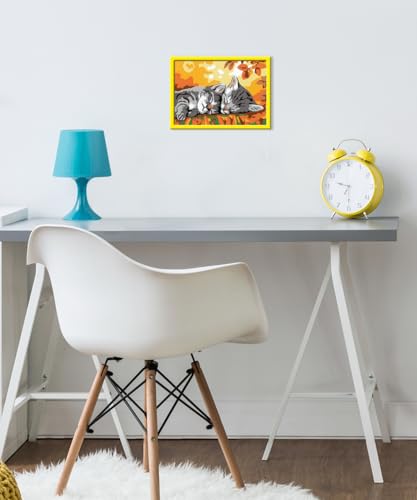 Ravensburger CreArt Kids 13x18 cm Numéro d'art Deux Chatons couchés Kit de Peinture par numéros Dès 25728 - vue 5