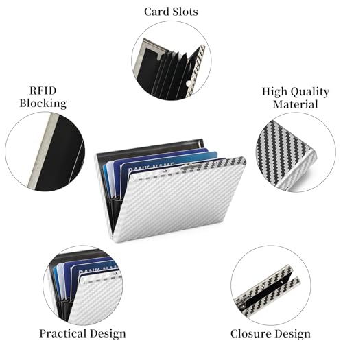 Image of RFID Stainless Steel Credit Card Wallet Slim Metal Business Card Holder for Women Men
