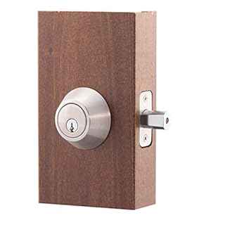 Copper Creek DB2410SS Single Cylinder Deadbolt, Standard Size, Satin Stainless