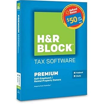 CD-ROM H&R Block 1536602-15 Tax Software 15, Premium Book