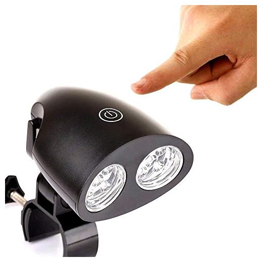 ZSZT Barbecue Grill Light, BBQ Grill Light Handle Bar Clamp 360 Degrees Rotation with Super Bright 10 LED Lights Sensitive Touch Control