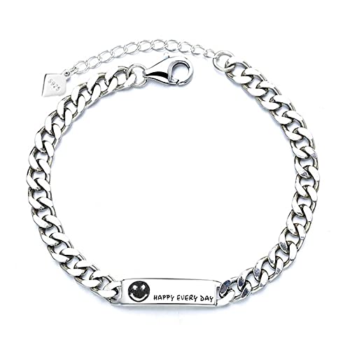 Bracelet femme en argent sterling style vintage chaîne polyvalente 925