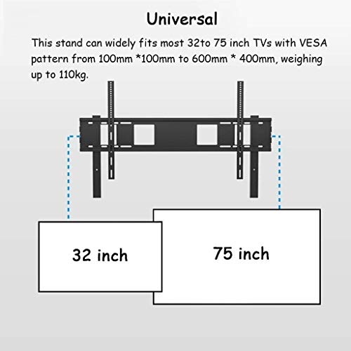 Soporte móvil para TV, base con ruedas para pantallas 32-75'' miniatura 3
