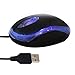 SODIAL(TM) USB LED Optical Wired Scroll Wheel Mini Mouse Mice For PC Laptop - Black