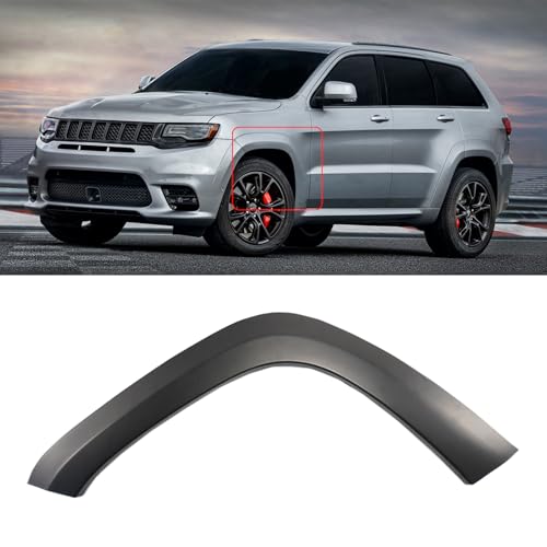 MUMALP Front Rear Fender Flare For Jeep Grand Cherokee SRT/SRT8/Trackhawk/High Altitude/Summit 2012-2021 Wheel Flare Fenderflare 5QJ84TZZAE (Front fender flare Left)