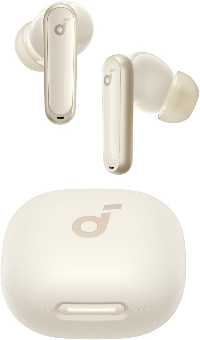 P40I By Anker,Noise Cancelling Wireless In Ear Earbuds,Adaptive Noise Cancelling,Heavy Bass,3D Sound,Gaming Mode,60H Playtime,2-In-1 Case And Phone Stand,Ipx5,Wireless Charging