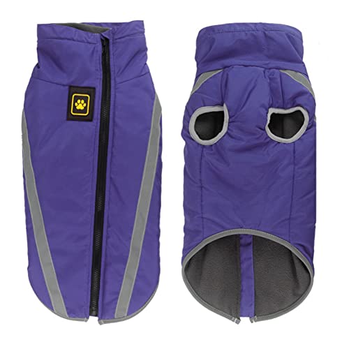 FEimaX Winter Hundemantel - Winddichte Jacke Für Mittelgroße & Große Hunde Mit Reflektorstreifen