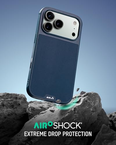 Image of Mous for iPhone 17 Pro Limitless Case, Compatible with MagSafe, Full Camera Protection, Shockproof, Marine Blue