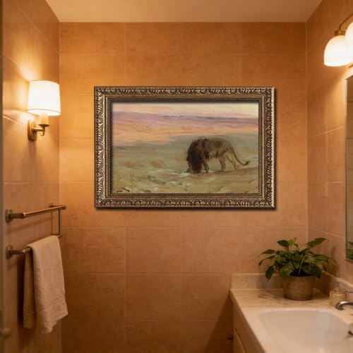 Impression toile lion Henry Ossawa Tanner cadre suspendu - 6
