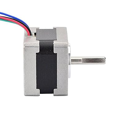 STEPPERONLINE Nema 14 Stepper Motor 0.9deg(400 Steps/rev) 0.4A 11Ncm/15.6oz.in Bipolar 4-Wires