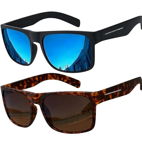 Image of grinderPUNCH XL XXL Sunglasses Men Big Head Extra Large Wide Polarized | Big Head XL XXL Regular Fit, Extra Wide Oversized Frame, Large Face, Polarized UV400 Lens, Driving Fishing Golf Sport