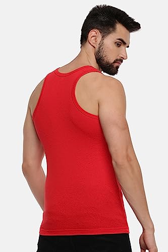 Image of RAMRAJ COTTON Men's Super Combed Cotton Round Neck Vest /Banian | Soft Breathable Sleeveless Undershirt