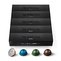 NESPRESSO VERTUO, Auswahl an Signature Kaffees (230ml), Mittlere bis dunklere Röstungen, Kompatibel mit VERTUO Kapselmaschinen, Kapsel Set aus 50 Kaffeekapseln
