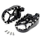 CNC Wide Fat Footpegs Foot Pegs MX Rotating Custom Chopper Bobber Style Footrests For Harley Dyna 1993-2017 883