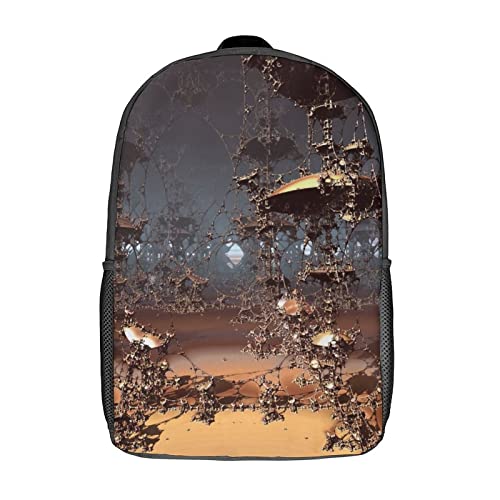 Sac à dos étanche à impression 3D Fractal pour l'école et les loisirs