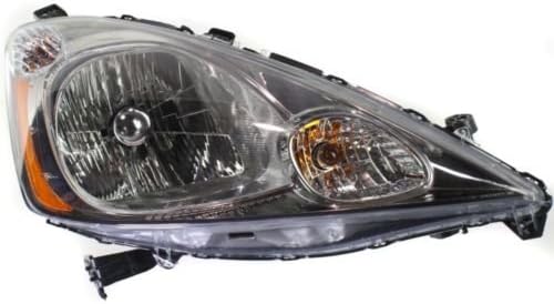 Headlight Headlamp Tinted Chrome Bezel Assembly Composite Clear Lens Passenger Right Side For Honda Fit 2009 2010 2011 - HO2503137