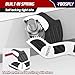 YBQSPLY Pipe Wrench Set, 6” 8” 10” 12” Self Adjusting Wrench 4-Piece Plumbing Tools for 0.27“-1.7”/7-43mm Standard Nuts, Irregular Nuts, Pipes Use