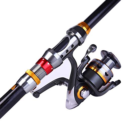 Canne à pêche télescopique rétractable et moulinet spinning robuste