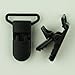 10 BLACK (B5) KAM 1" Plastic Pacifier Clips / Suspender Clips with Gripping Teeth for Binky/Paci/Pacifier/Dummy/Bib/Toy Holder Clip