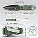 CIZPIROK 6.7 Inch EDC Small Tactical Fixed Blade Knife with Sheath and Clip, Full Tang Survival Knives for Men and Women, Camping Hiking Hunting Tools
