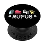 Rufus Rufus Nom personnalisé pour chien PopSockets PopGrip Interchangeable