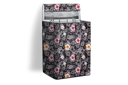 Image of Stylista Top Load Fully Automatic Washing Machine Cover Compatible for IFB 8 kg, 8.5 kg, 9 kg & 9.5 kg, Symmetric Pattern Grey