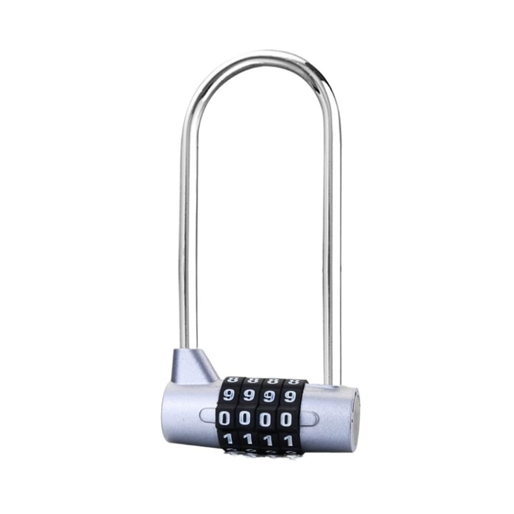 Gnyvzxplq Silver Suitcase Locks, Lengthened Shackle -Theft 4 Digit Combination Padlock For Travel Luggage Multicolor(Silver)