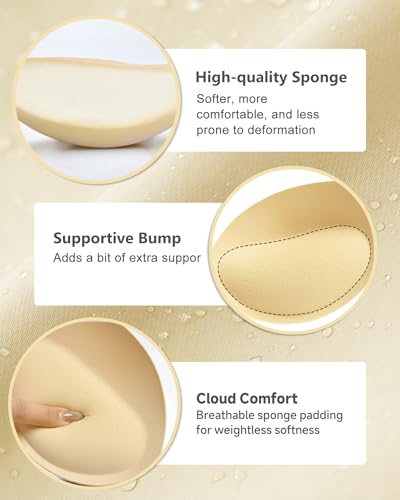 Image of Wateproof Super Thick Bathing Suit Inserts - 2 Pairs Push Up Bra Pads Inserts Add 1-2 Cups Swimsuit Breast Enhancer