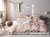 OTOB Gingham Bedding Sets Twin Duvet Cover Lightweight Bed Set 3 Pcs Home Textile Teen Bedding Gifts for Girls Kids Adults Bedroom(Blush Pink Grid,Twin)