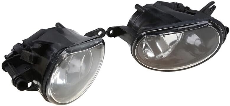 Pair of Front Fog Driving Lights with H11 Halogen Bulbs for 2010-2015 Audi Q7 | Fits OE 4L0941699A 4L0941700A | Left + Right Set