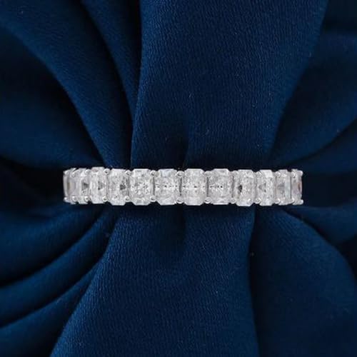 Bague de fiançailles moissanite, cadeau pierre de naissance d'avril - 2