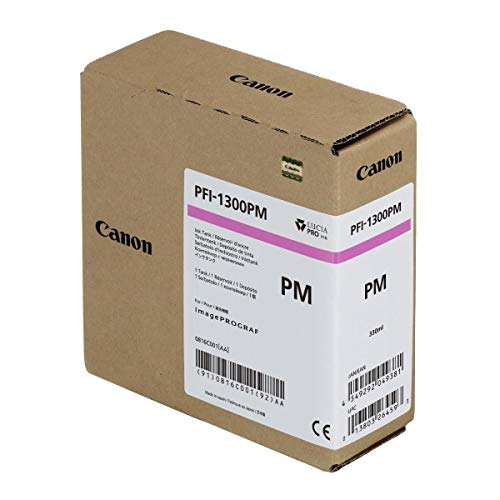 Canon Pfi-1300 330Ml Pigment Ink Tank For Imageprograf Large Format Printers - Includes Matte/Photo Black, Cyan, Magenta, Yellow, Photo Cyan, Photo Magenta, Gray, Photo Gray, Red, Blue, Chroma Opt #TOP7
