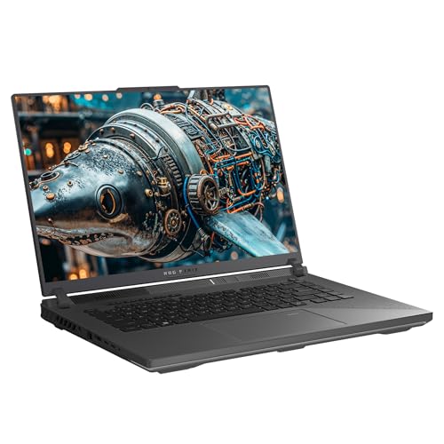 Image of ASUS ROG Strix G16 Gaming Laptop, AMD Ryzen 9-9955HX, 64 GB DDR5 RAM, 4 TB PCIe SSD, 16 inch WUXGA (1920x1200) 165Hz Display, Nvidia G-Force RTX 5060, 4-Zone RGB Keyboard, W11 Home, Eclipse Gray