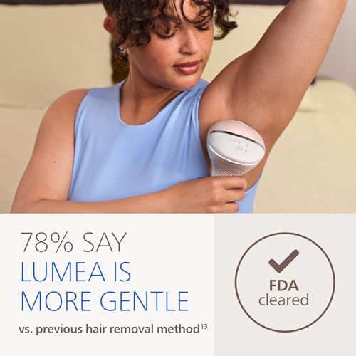 Image of Philips Lumea 8000 Series IPL Hair Removal Device - Alternative to Laser Hair Removal, SenseIQ Technology and Lumea App, 2 Attachments for Body & Face, for Women & Men, BRI932 /03
