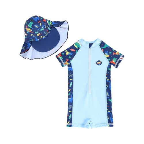 Maillot de bain garçon à capuche dinosaure pour protéger la peau de votre petit trésor