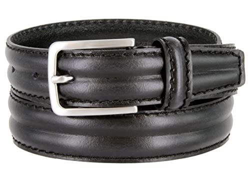 Made in Italy Belts Genuine Leather Casual Dress Belt 1-1/8