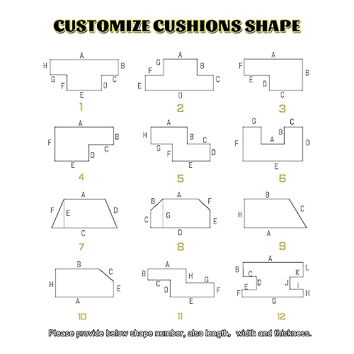 AERTMS Custom Outdoor Garden Bench Cushion, Personalized Waterproof Bench Cushion for Garden Furniture, Patio Seat Pad Cushion 2 or 3 Seater, Any Size(5cm) - Cosy Home Interiors AERTMS Custom Outdoor Garden Bench Cushion, Personalized Waterproof Bench Cushion for Garden Furniture, Patio Seat Pad Cushion 2 or 3 Seater, Any Size(5cm) - Image 7