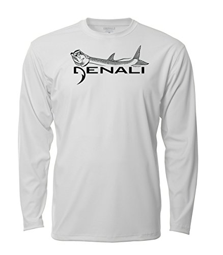 Denali Men's Tarpon Logo Tournament Teaser UPF 50+ Long Sleeve T-Shirt, UV Protection, Quick Dry Fisherman's Shirt