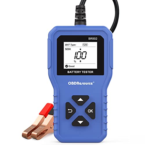 Comprobador de batería de coche de 6V/12V/24V, 100-2000 CCA 2-200 Ah, dispositivo de prueba de batería de coche, comprobador de batería de coche, analizador de batería para motocicleta, coche Cover