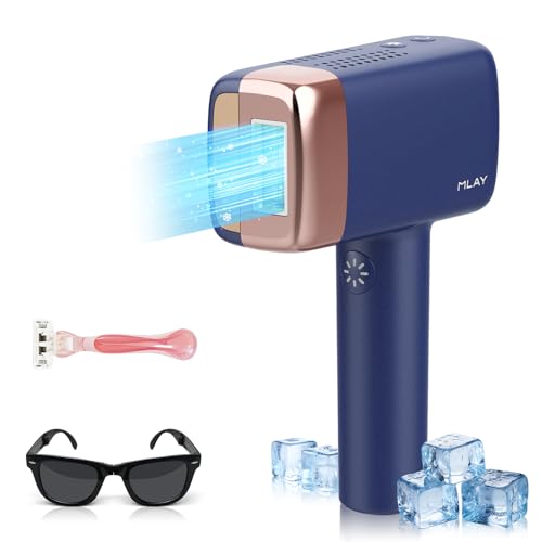 Epilatore Luce Pulsata 0,5 Sec/Flash,Epilazione con Ghiaccio (20J),5 Livelli di Energia e 2 Modalità Flash Epilatore per Uomo e Donna per Bikini,Gambe e Schiena Viso Epilatore Luce Pulsata