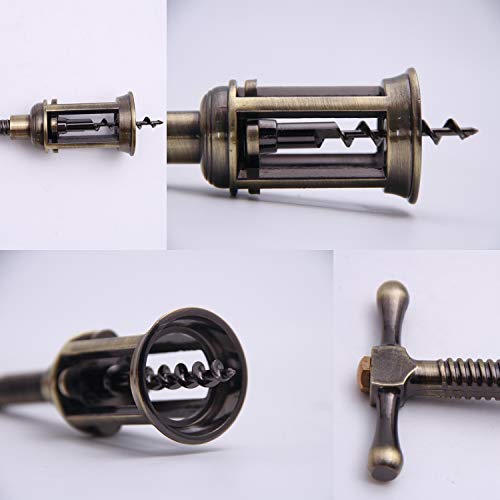 Image of Wine Opener Corkscrew, Zinc Alloy Wine Bottle Opener, Classic and Mufti-Functional FH010-B (Bronze)