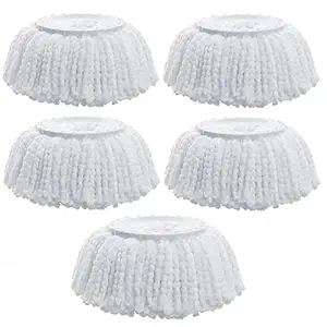 ALOUD CREATIONS Replacement Mop Head Refill | Spin Mop Refill | Microfiber Mop Refill | Heavy Quality (125gm Each) | Pack of 5