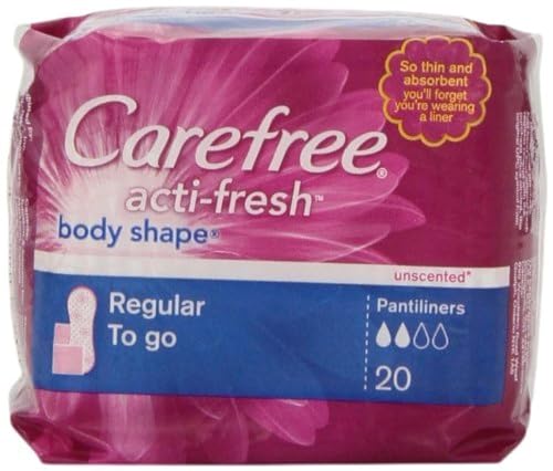 Image of Carefree Body Shape Regular To-Go Pantiliners, Unscented