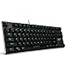Mechanical Keyboard HAVIT Backlit Wired Gaming Keyboard Extra-Thin & Light, Kailh Latest Low Profile Blue Switches, 87 Keys N-Key Rollover (Black)