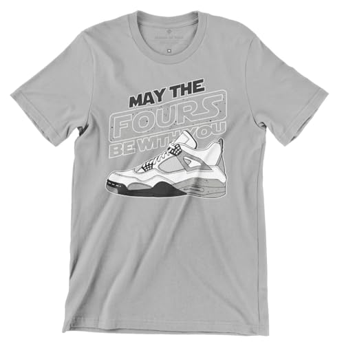 Shirt to Match Jordan 4 White Cement, Mens Graphic Streetwear T Shirts