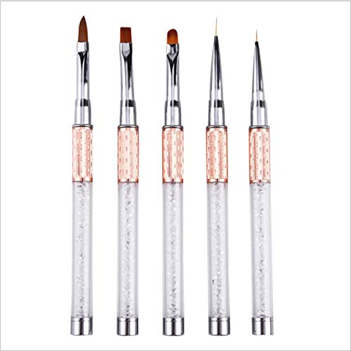 Nail Brushes Eval 1pcs Nail Brush Nail Art Manicure Brushes Set Line Flower Pen Dotting Painting Design Nail Gel Brush - (Color: Type 2)